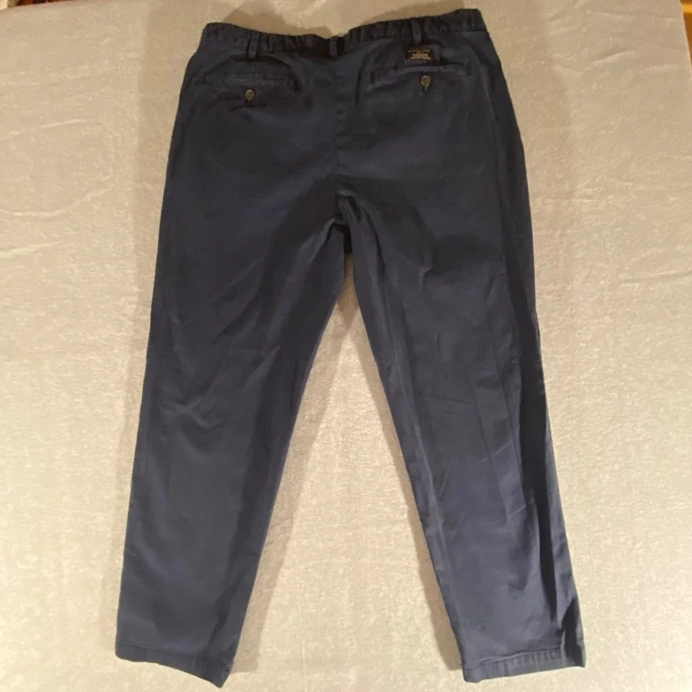 Banana Republic Athletic Lived-In Chino Basic Pants Dark preppy Navy 38x29